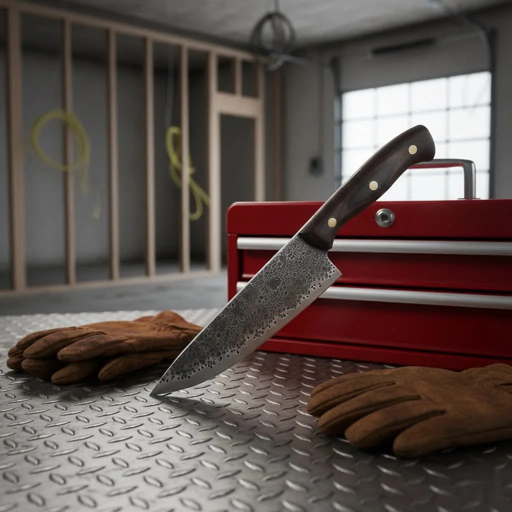 Electric kitchen knife sharpener on a countertop